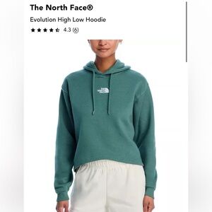 The North Face High Low Hoodie NWT - Small - Dark Sage